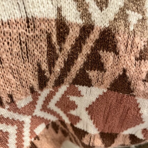 GapKids Aztec Boho Blanket Cardigan L 10 Neutral Southwestern Y2K - Picture 9 of 9